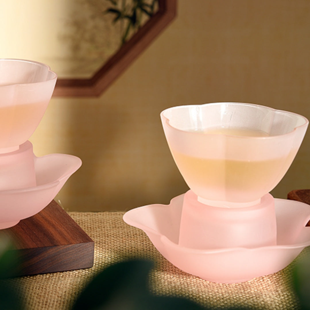 Peach Blossom Tea Set Gift Box – Classical Chinese Style Home Tea Set