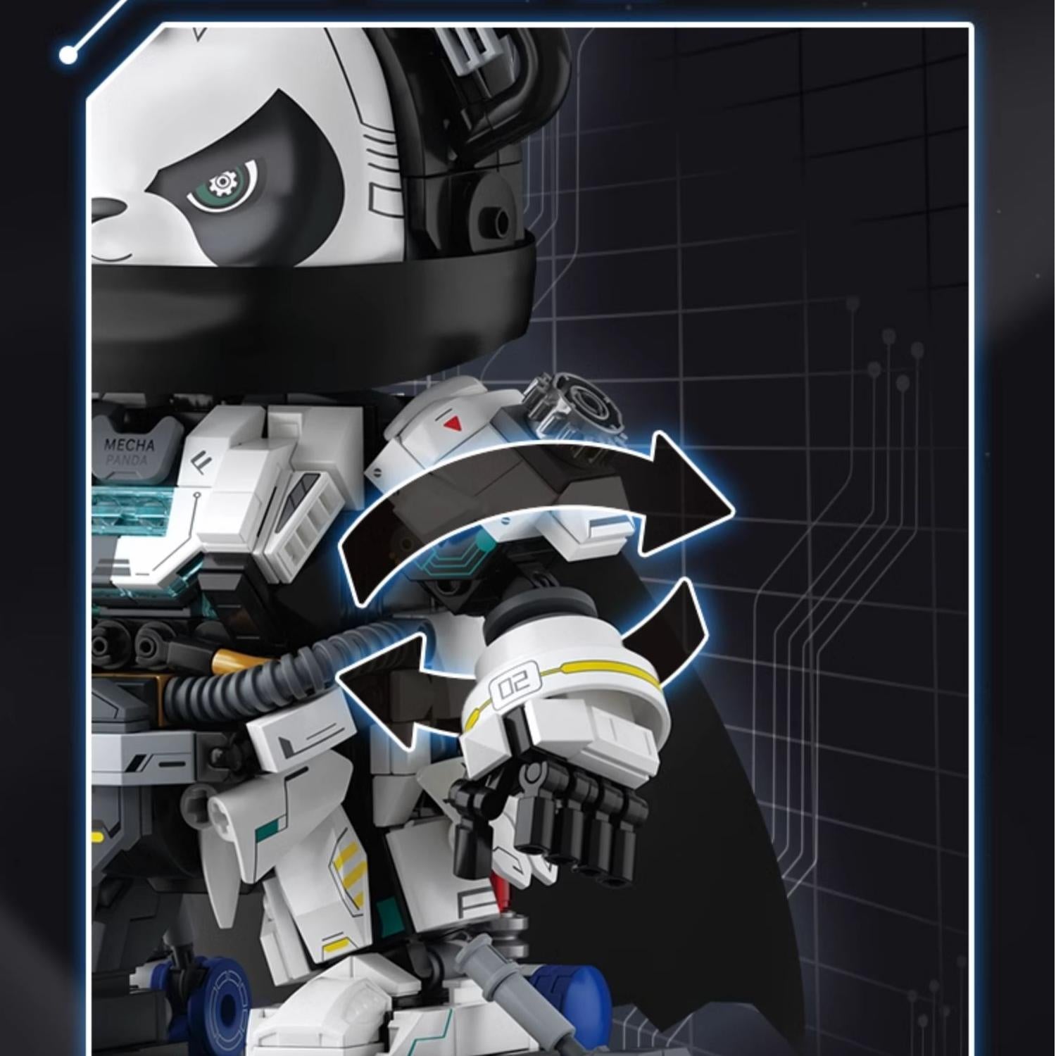 Astronaut Panda Building Blocks