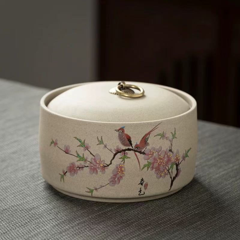 Ceramic tea jar