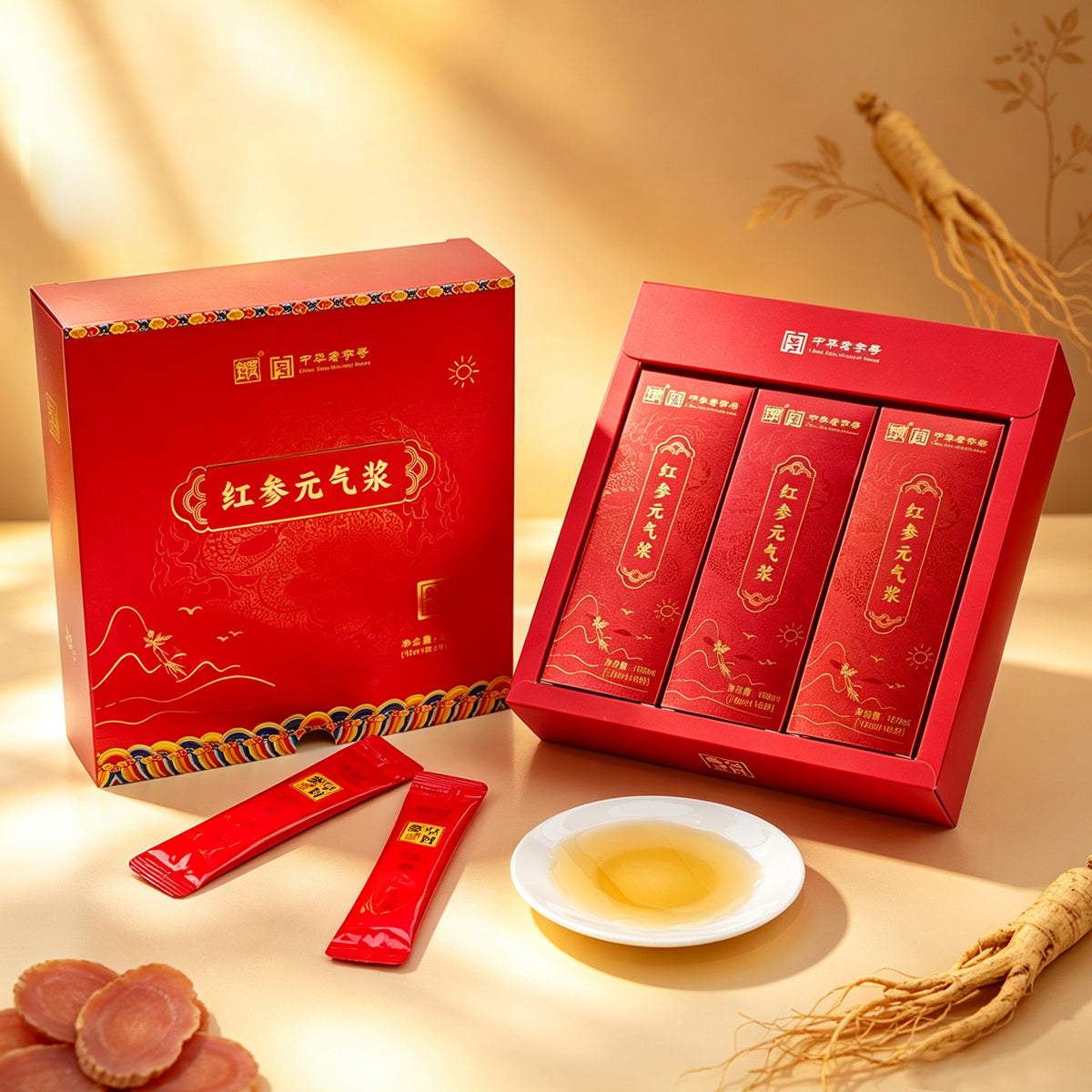 Red Ginseng Vitality Essence （300ml）(10ml*10pcs*3boxes)