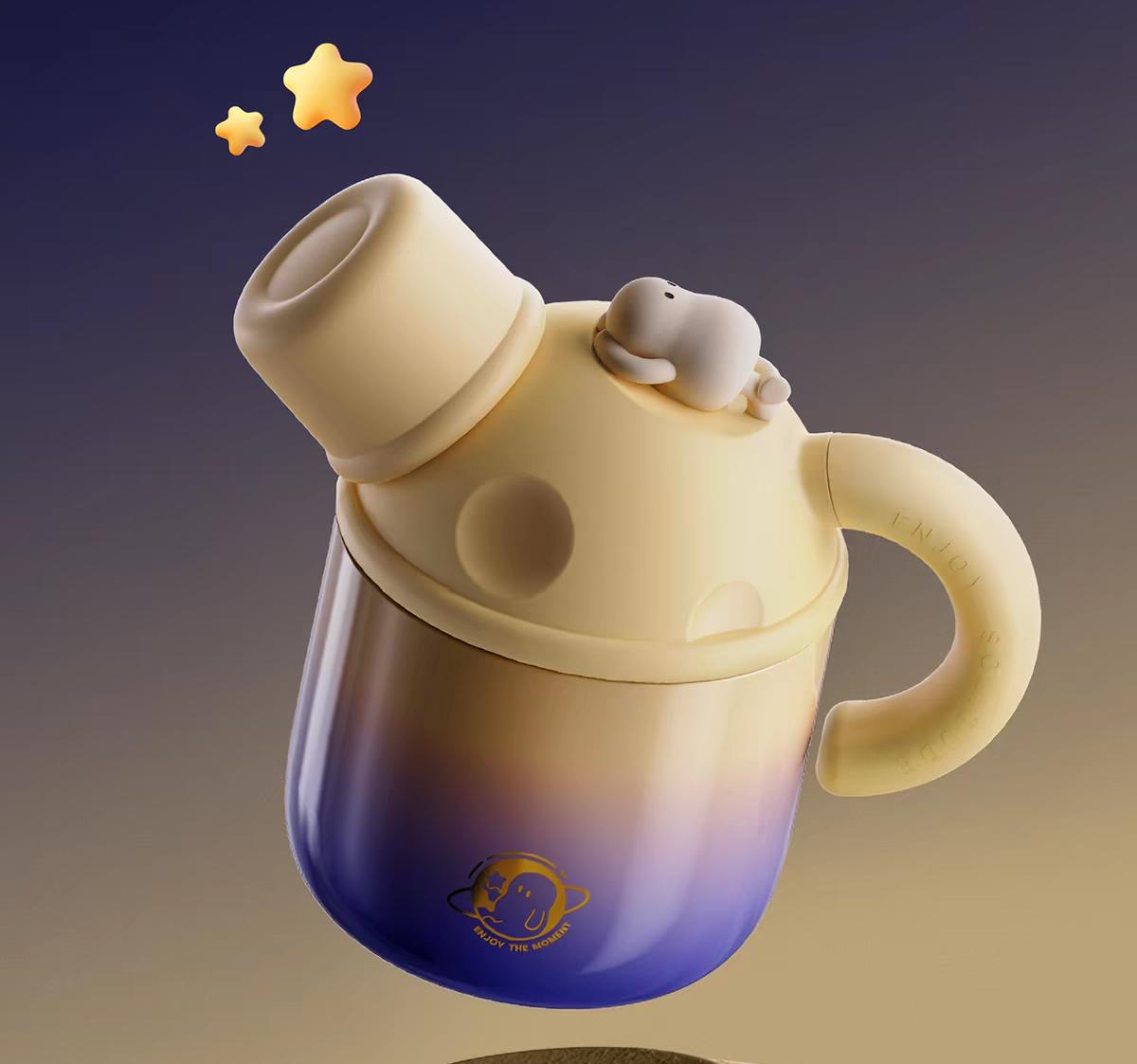 Lazy Rest Steeping Teapot Household Tea Separation Brew Pot ( 610ml )