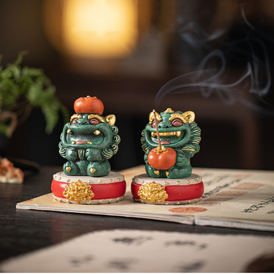 "Double Happiness"Premium Auspicious Desktop Sculpture