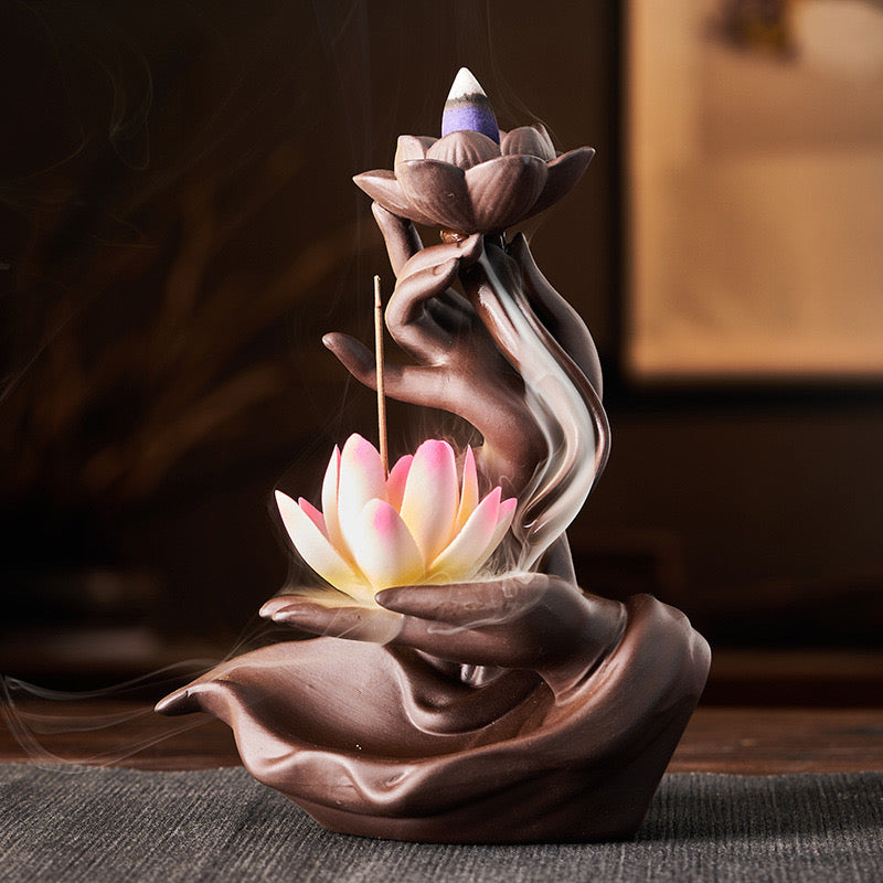 #168 Purple Sand Discharge Burner, Bergamot Style, Ceramic Ornaments