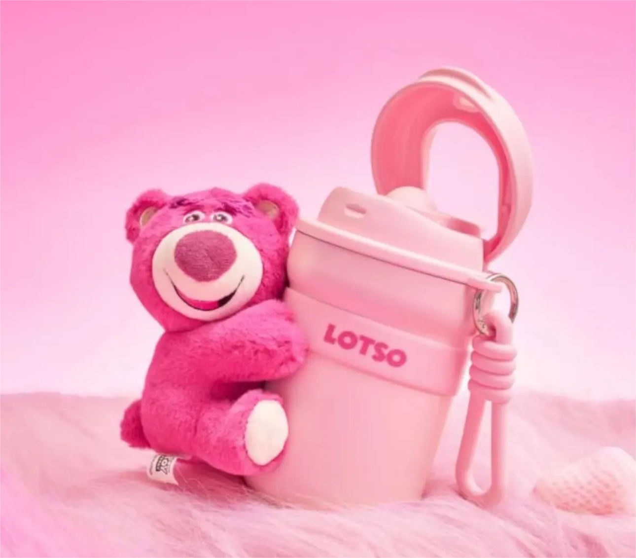 #133 Disney Lotso Water Bottle Thermal Cup