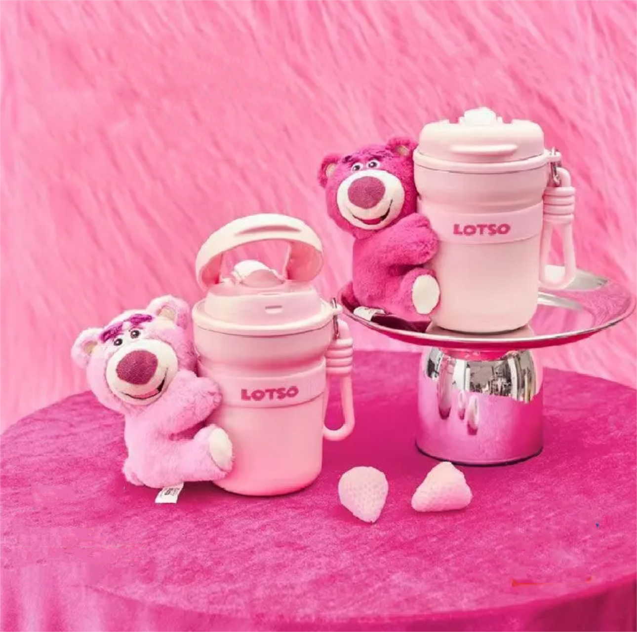 #133 Disney Lotso Water Bottle Thermal Cup