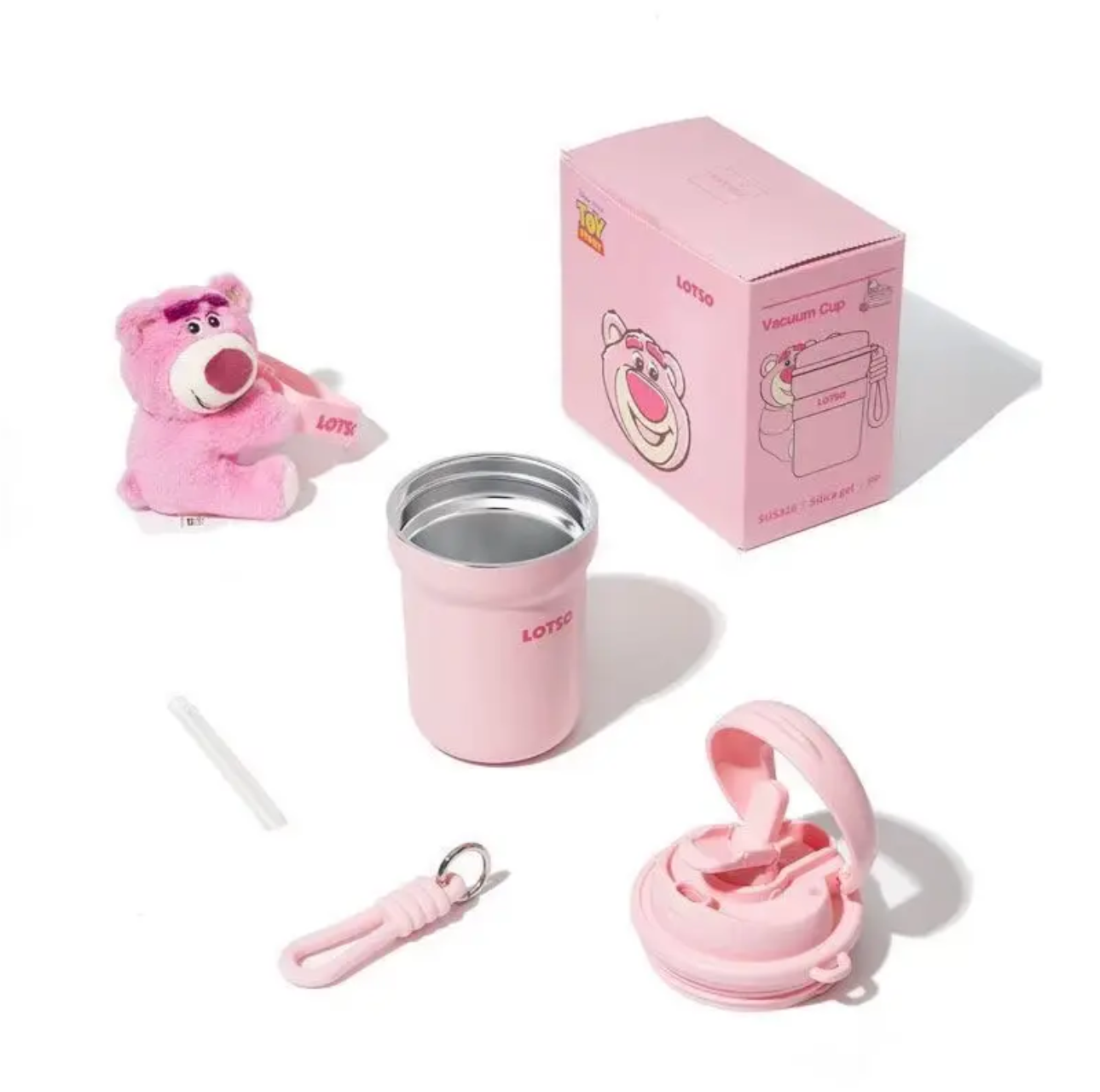 #133 Disney Lotso Water Bottle Thermal Cup