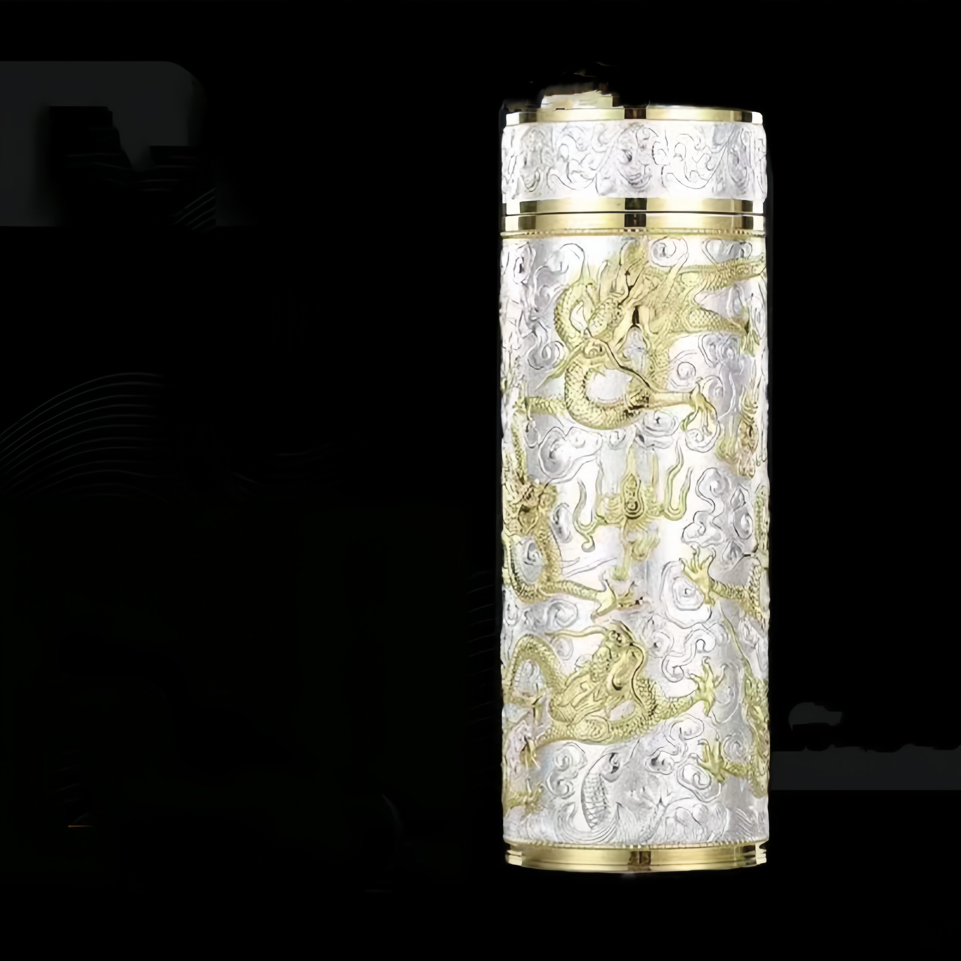 Antibacterial and Luxury 999 Pure Silver Insulated Tumbler/ Ideal Drinking Bottle for Daily Water/Coffee/Tea