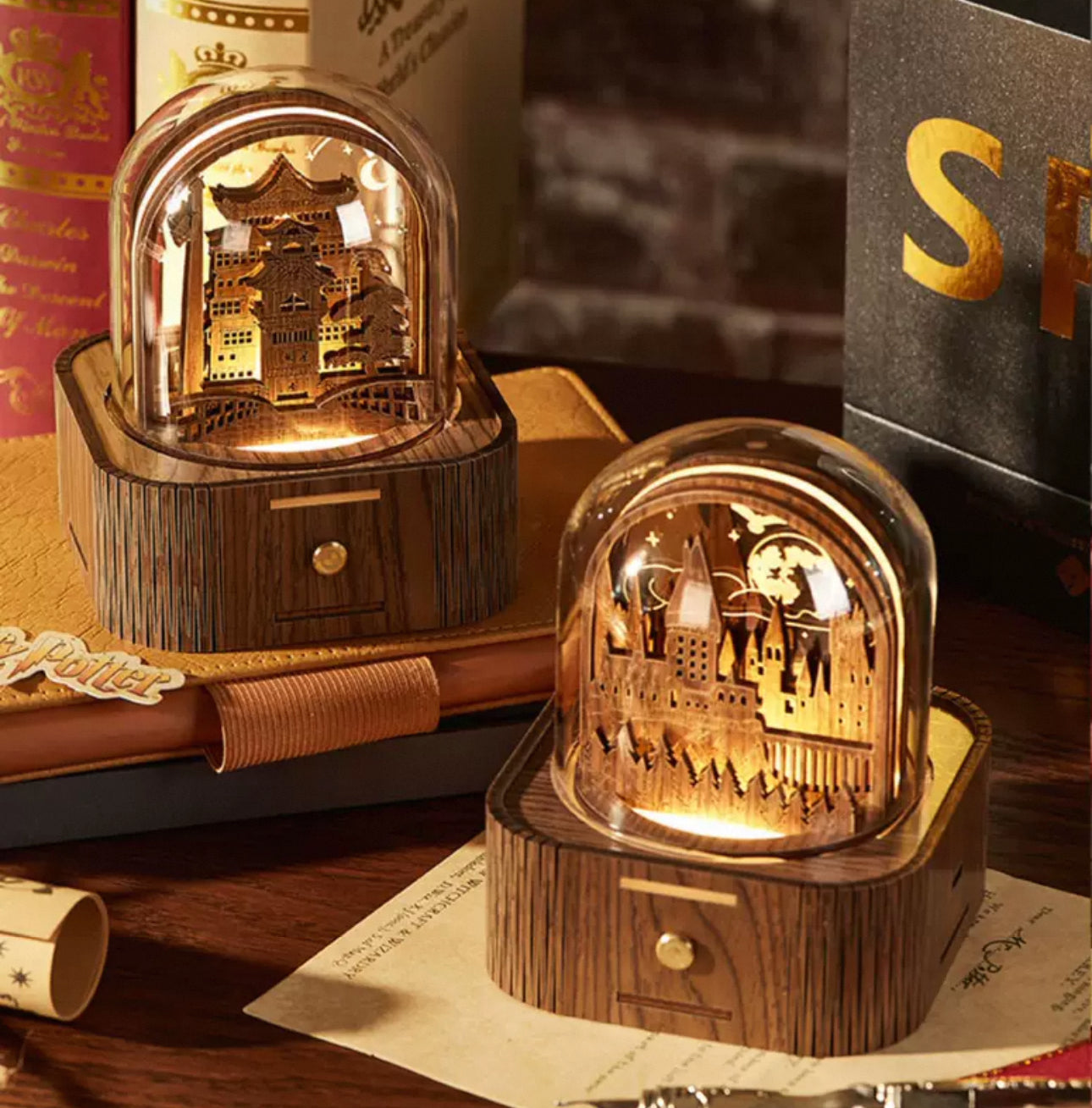 Harry Potter Crystal Ball Music Box Wooden Music Box