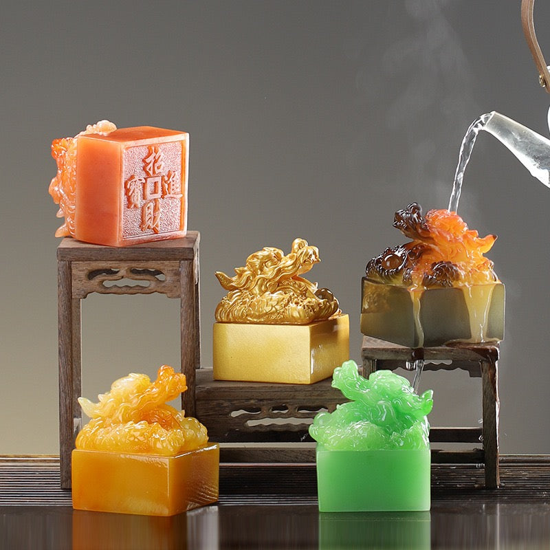 Dragon Seal Color-Changing Tea Pet Ornament