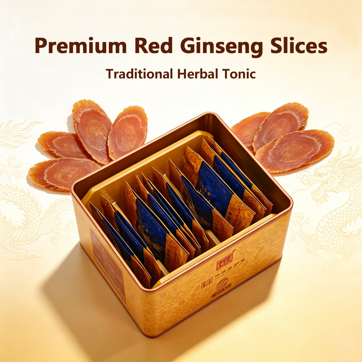 6-Year-Old Root Red Ginseng Slices– 30g Net Weight | 3g x 10 bags