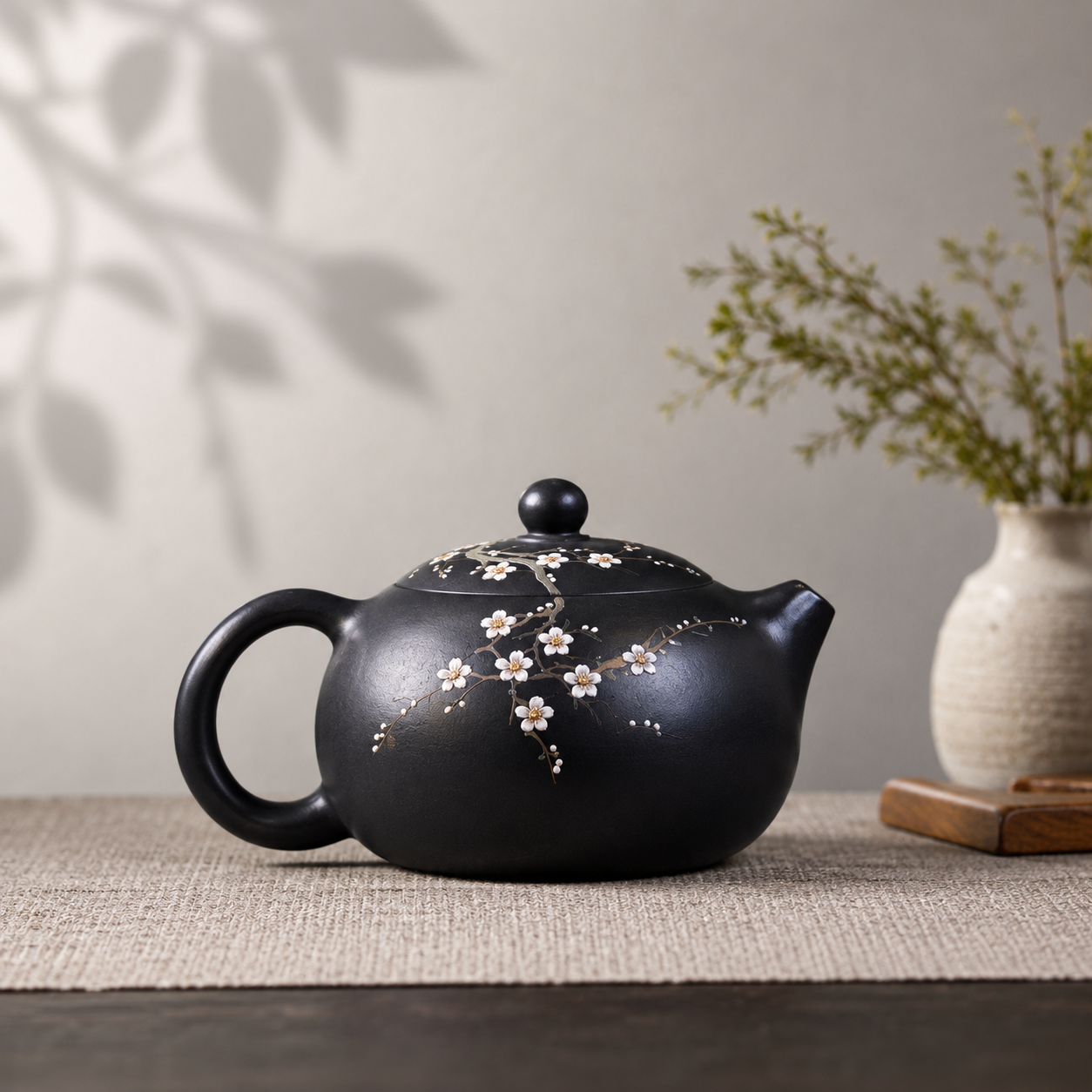 Color‑Changing Plum Blossom Xishi Teapot(260ml)