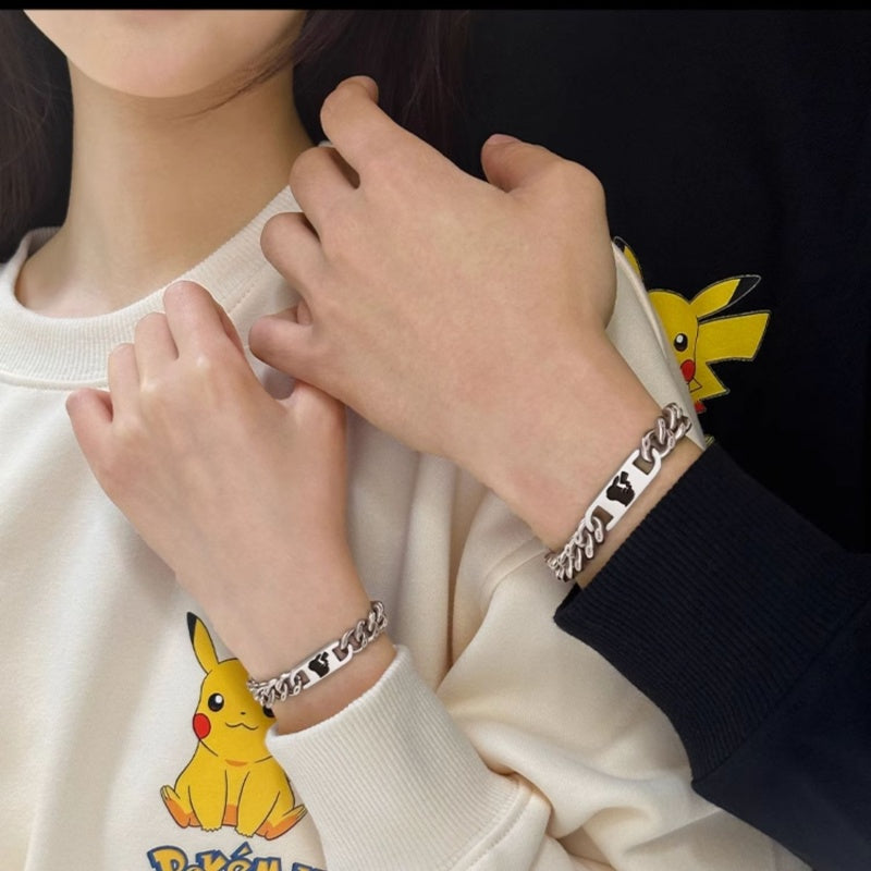 Pikachu Stainless Steel Couple Bracelet