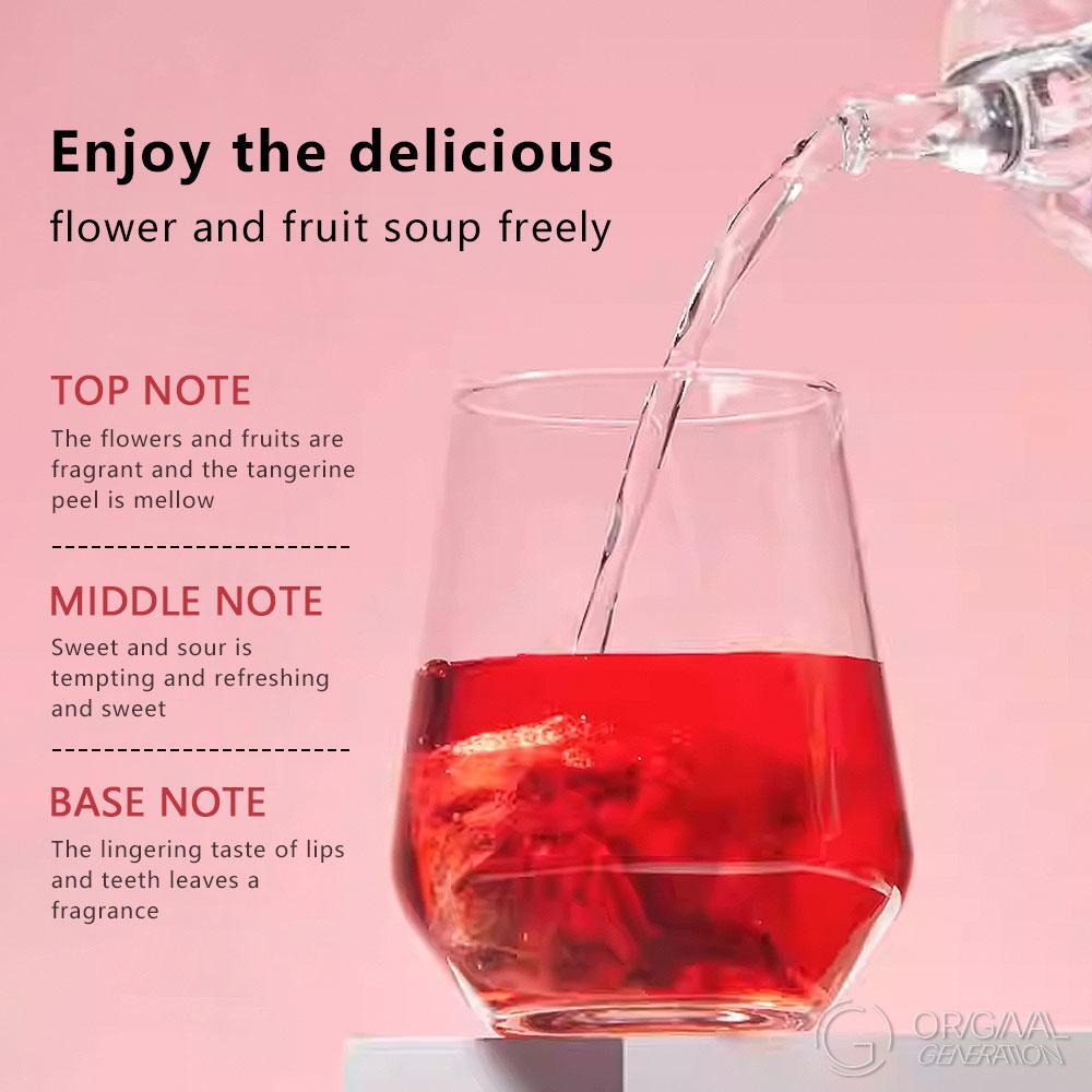 BOGO Kidney Tea 2.0 Version Roselle /Hibiscus Tangerine Tea 2 Cartons (1Carton 100g 10g×10pcs)×2 Caffeine Free With Adzuki Bean Pear Dried Tangerine Peel Sugarcane Mulberry Roselle Hawthorn Rose Apple Stevia With Pressure Thermos