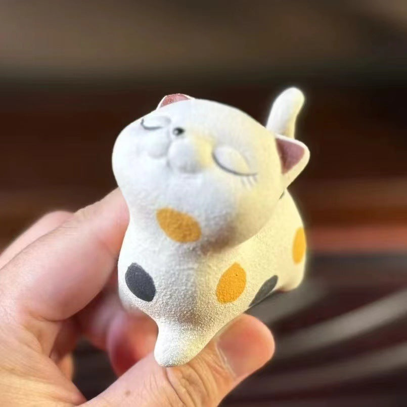 Yixing Zisha Clay Cat Tea Pet