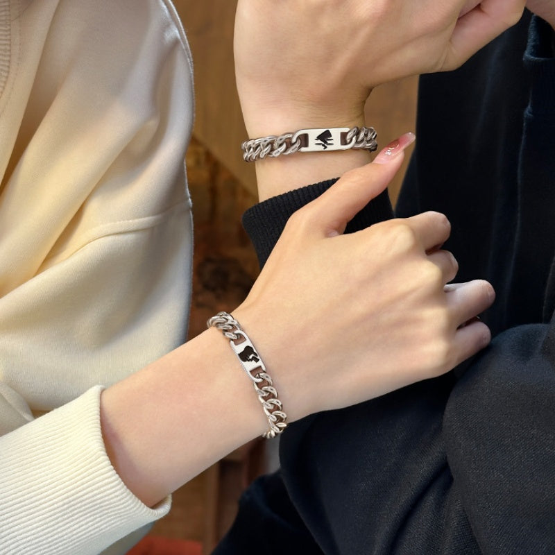 Pikachu Stainless Steel Couple Bracelet