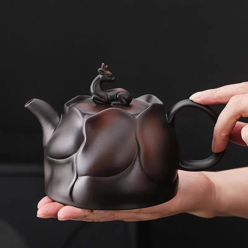 Zitao "Deer‑Blessed Journey" Whistling Teapot 400ml