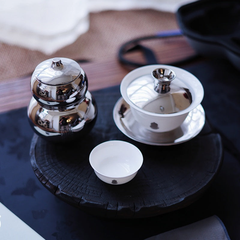 The Stylish Gourd Tea Set for Outdoor Camping and Travel