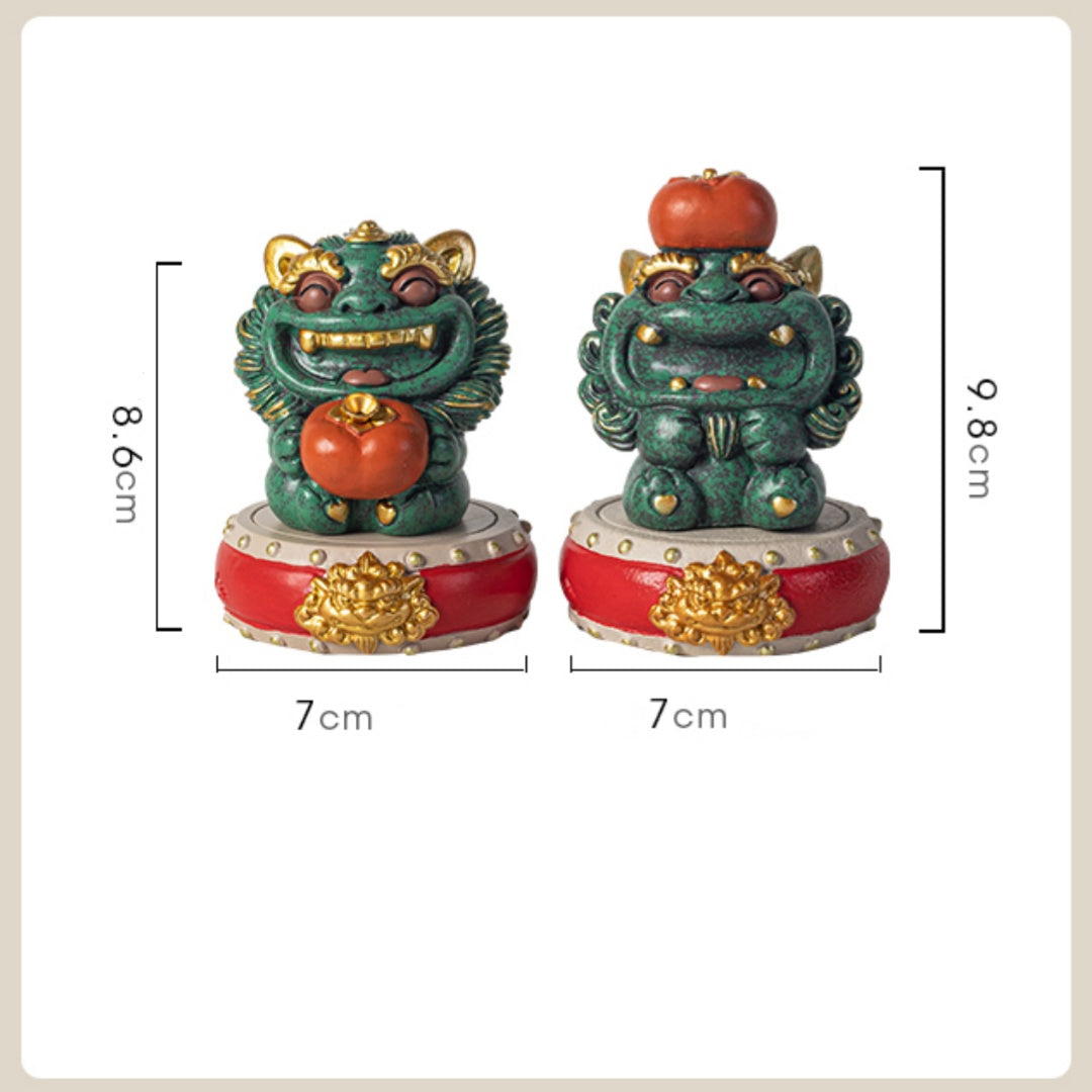 "Double Happiness"Premium Auspicious Desktop Sculpture