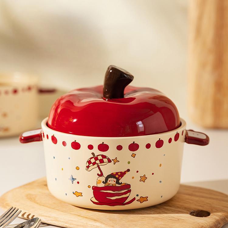 Apple Covered Instant Noodle Bowl