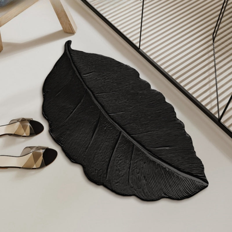 Vintage  Leaf Algae Mud Bathroom Absorbent Mat