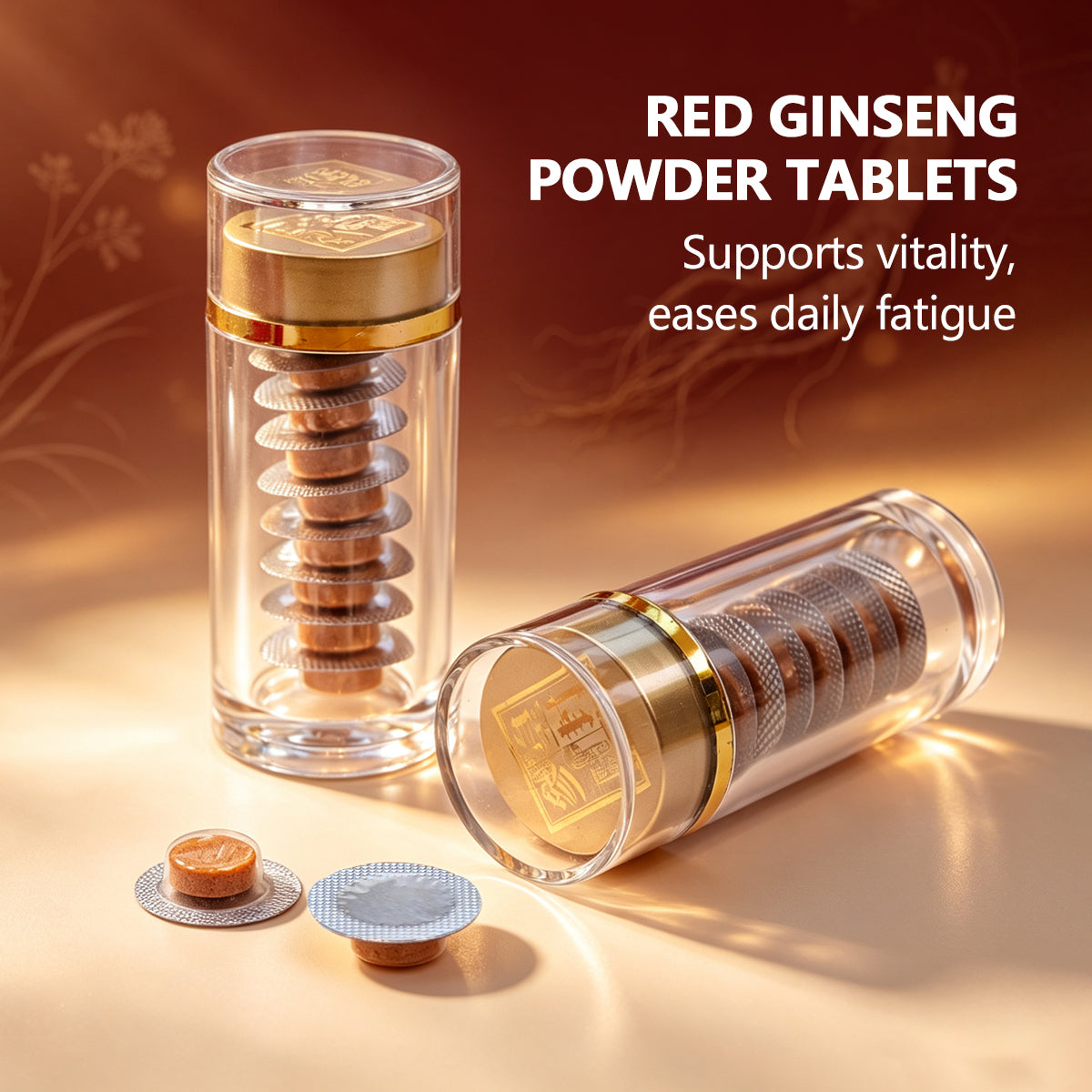 Pure Red Ginseng Sublingual Tablets – 21g (0.35g × 10 tabs × 6 bottles)