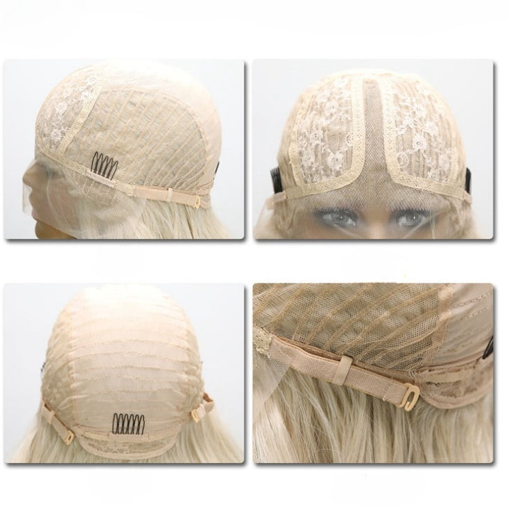 Stunning Ombre Golden Long Straight Lace Front Wig