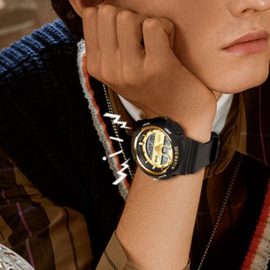 Pokémon Pikachu Fashion Dual-Display Stainless Steel Watch