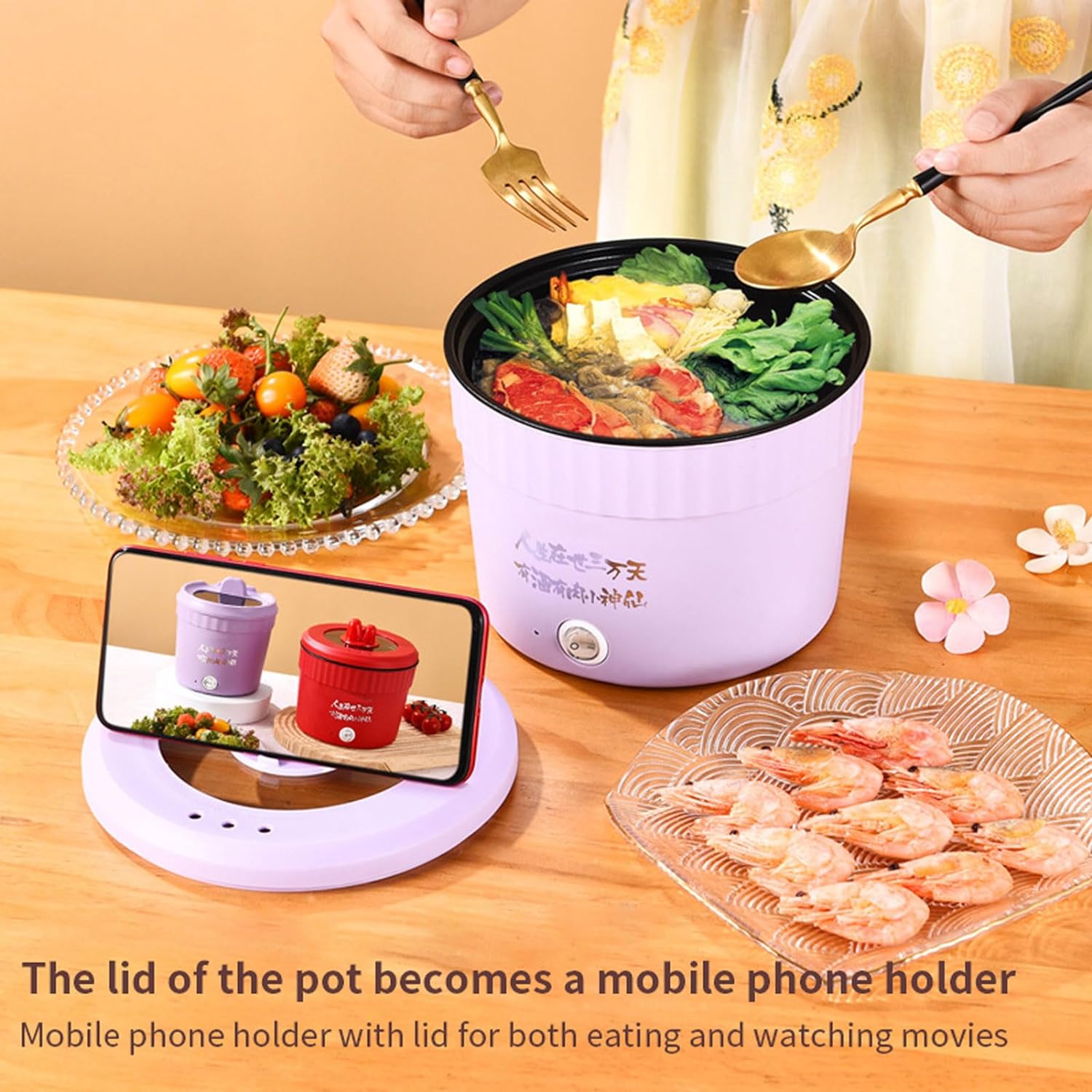 #093 Mini Electric Multifunctional Small Pot