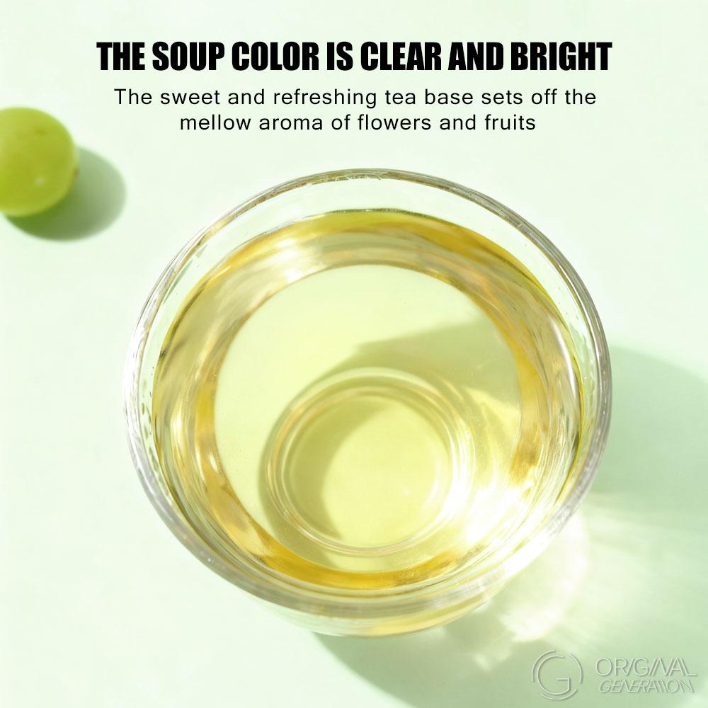 BOGO Jasmine Green Grape Oolong 2 Cartons 30g(3g x 10pcs)Tea Oolong Tea Jasmine Buds Greengrape 0 Fat 0 Sucrose With Color Changing Water Bottle 500ml/17oz
