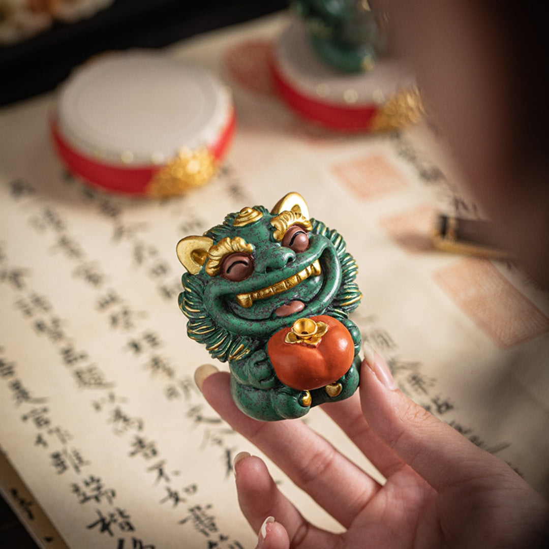 "Double Happiness"Premium Auspicious Desktop Sculpture
