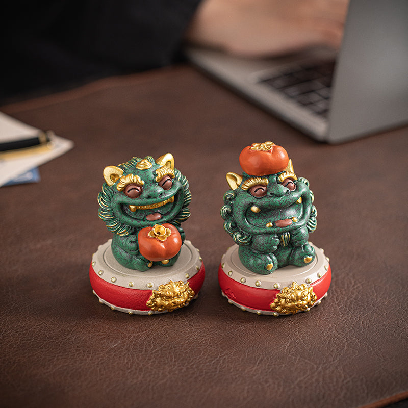 "Double Happiness"Premium Auspicious Desktop Sculpture