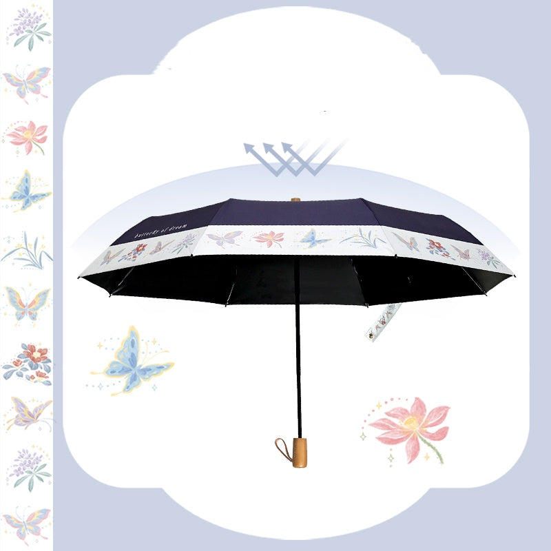 Dream Butterfly Umbrella - Women's High-End Sun and Rain Umbrella with UV Protection 2025 New Model