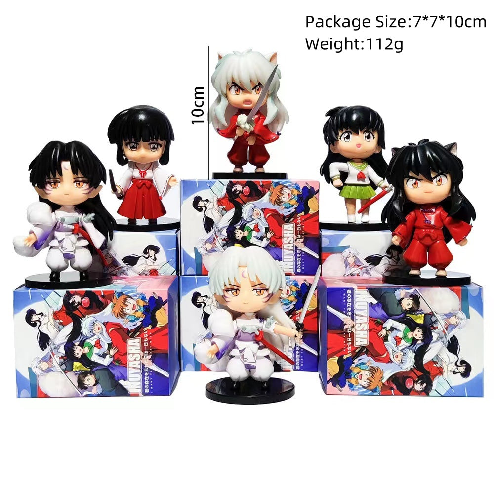 #361 INUYASHA Cute Figure Model Toys 6pcs
