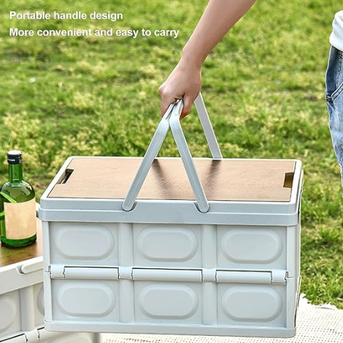 #144 Camping Foldable Storage Box with Handle