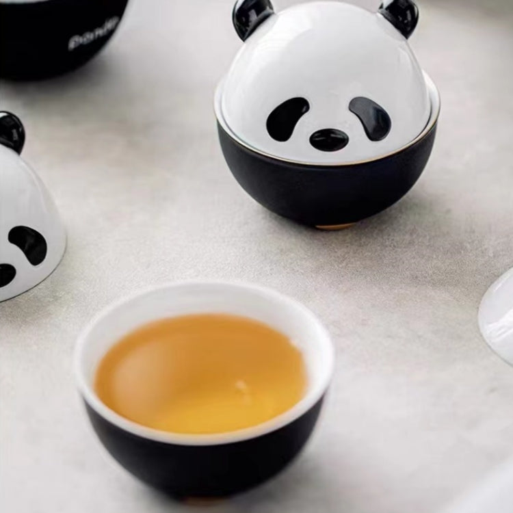 #180 Panda Portable Tea Set Customized Travel Bag