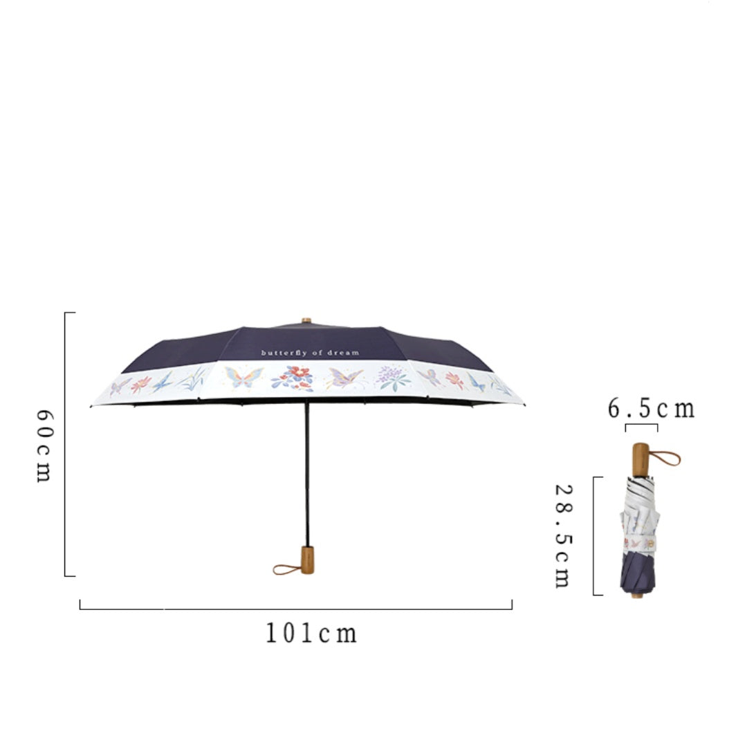 Dream Butterfly Umbrella - Women's High-End Sun and Rain Umbrella with UV Protection 2025 New Model