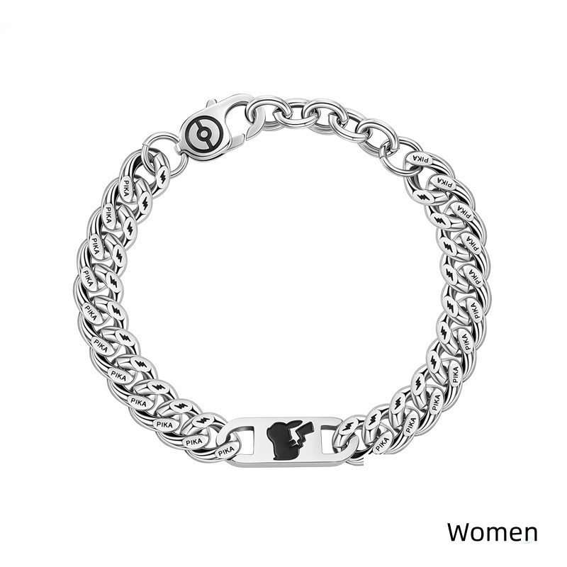 Pikachu Stainless Steel Couple Bracelet