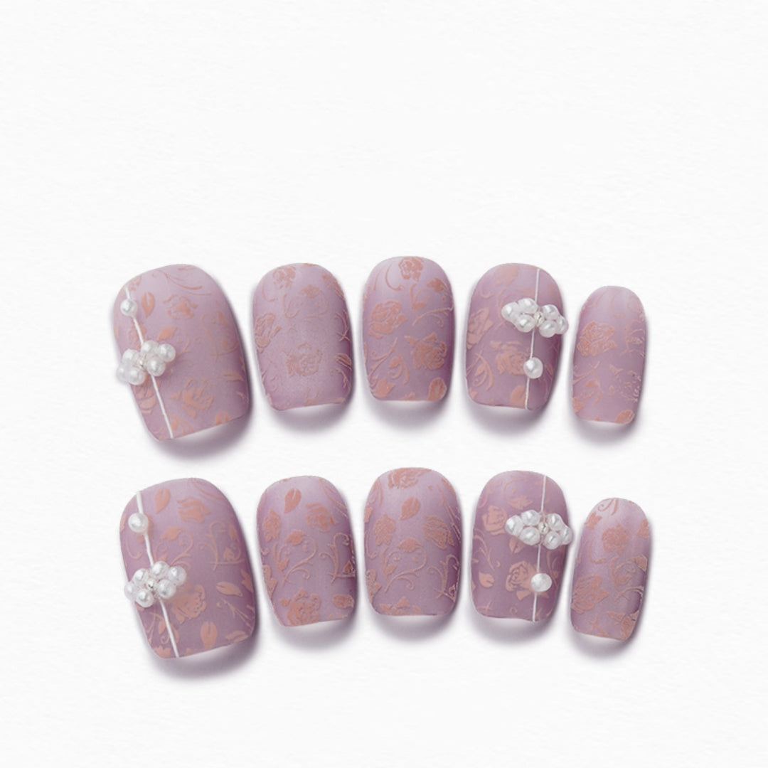 Handmade Press-On Nails Mixed Color Glitter 2025 New Style