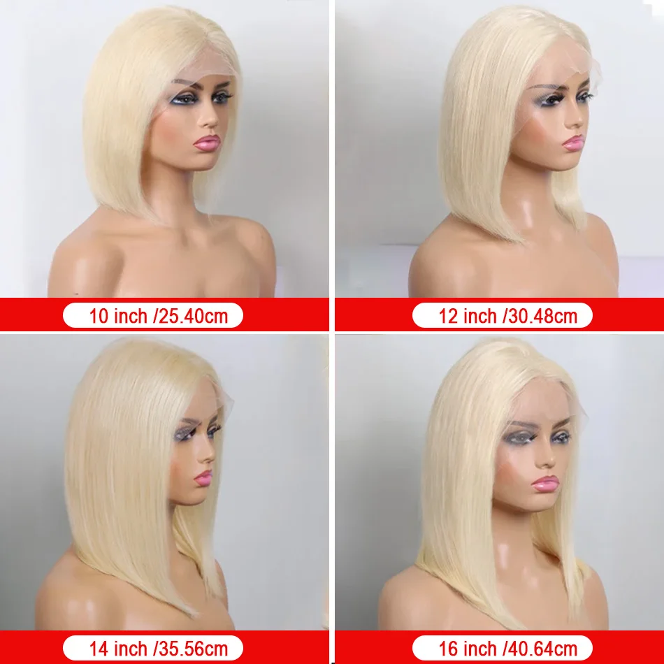 100% Human Hair Half Lace Wig with Hand-Tied Bangs - DIY Color and Style, Default 180% Density
