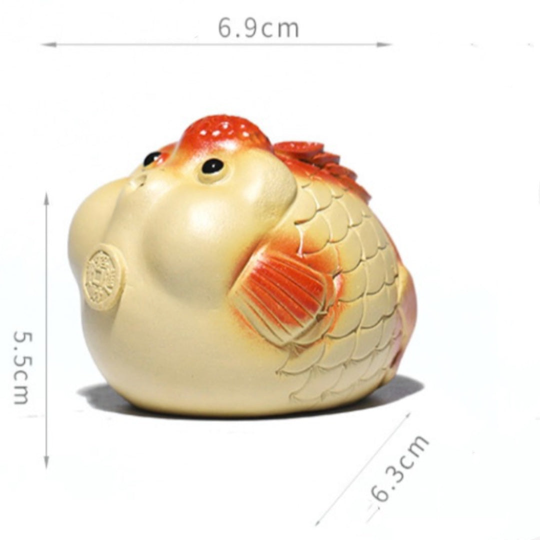 Yixing Zisha Tea Pet Fish Sculpture