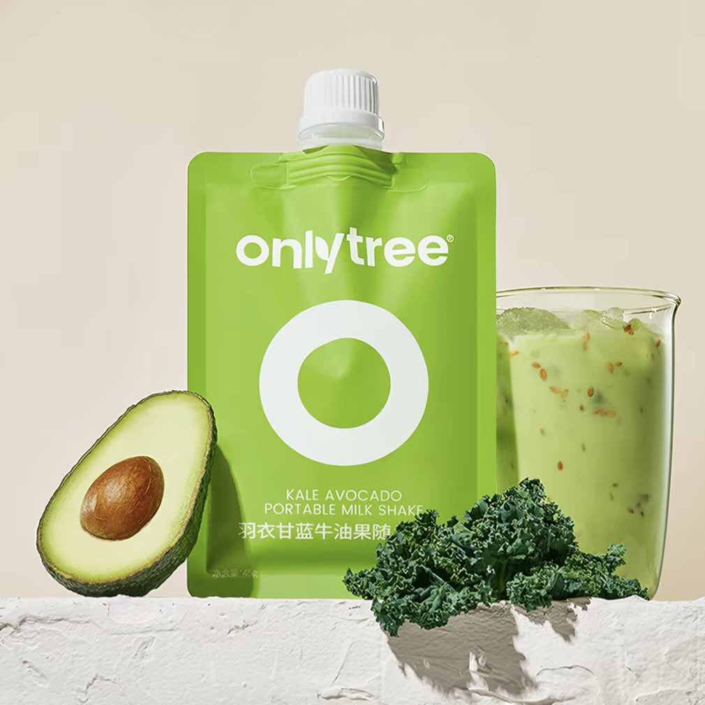 Kale & Avocado Milk Shake, Instant Meal‑Replacement Powder 1 Carton 315g (45g*7 sachets)