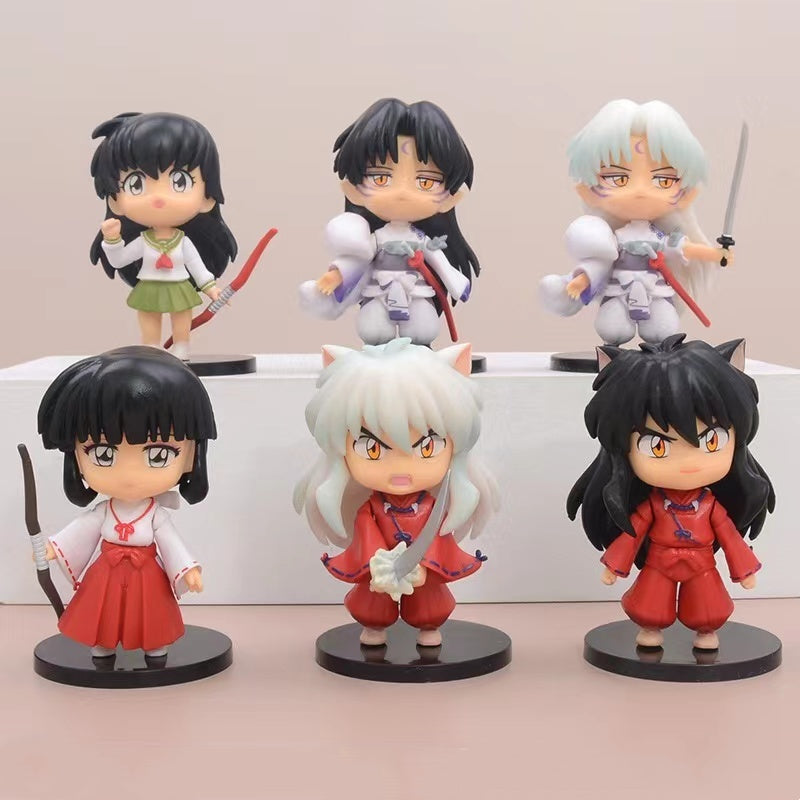 #361 INUYASHA Cute Figure Model Toys 6pcs