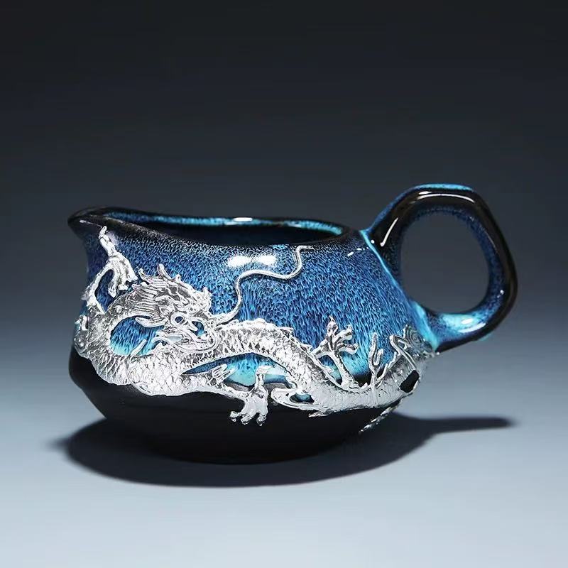 11pcs Blue Dragon Tea Cup set