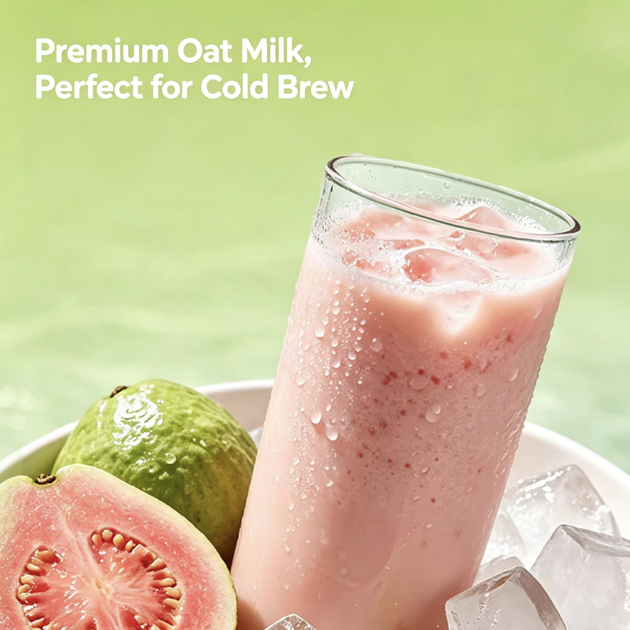 Lime‑Guava Oat Milk Instant Cereal, Low‑Sugar‑Friendly, Hot & Cold Brew, Single‑Serve Sachets, Filling Meal‑Replacement Drink