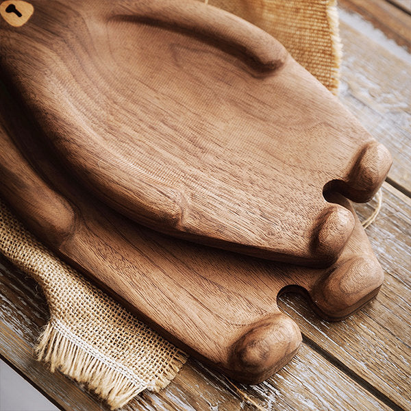 #K2 Adorable Bear Serving Board - Wooden - Hand-polished Smooth Surface