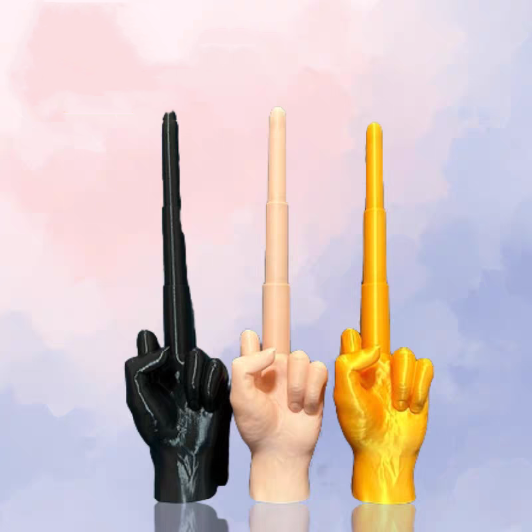 #124 Finger Sculpture Decoration, Retractable Middle Finger Toy