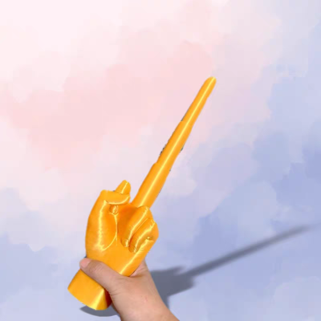 #124 Finger Sculpture Decoration, Retractable Middle Finger Toy