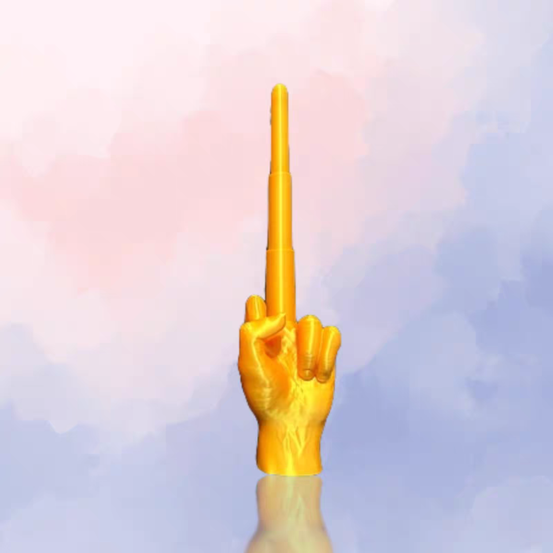 #124 Finger Sculpture Decoration, Retractable Middle Finger Toy