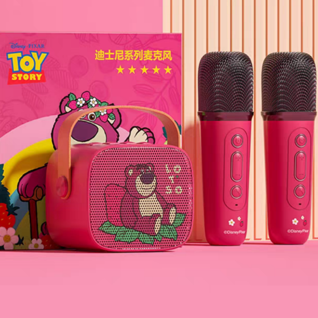 #035 Mini Karaoke Machine Portable Bluetooth Speaker with Wireless Microphone