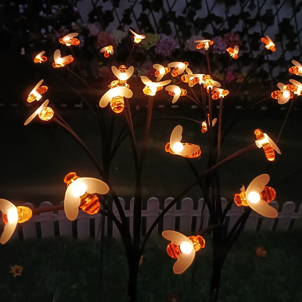 #S9 Solar Garden Bee Lights 6 Bees 2 Pack
